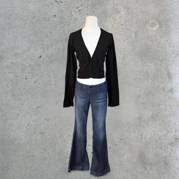 Vintage black cropped cardigan - Picture 3 of 7